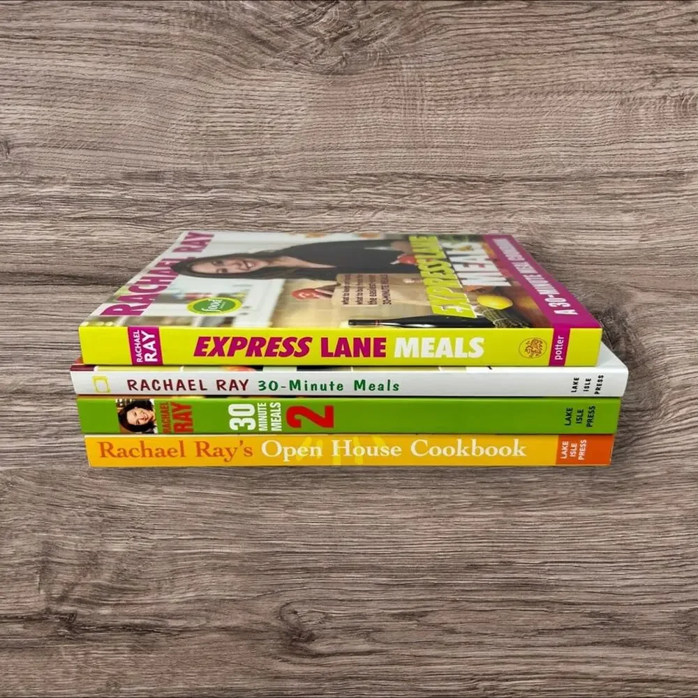 Rachel Ray Cookbooks Lot 4 - 30 Minute Meals 1&2,‎ Open House and Express Lane